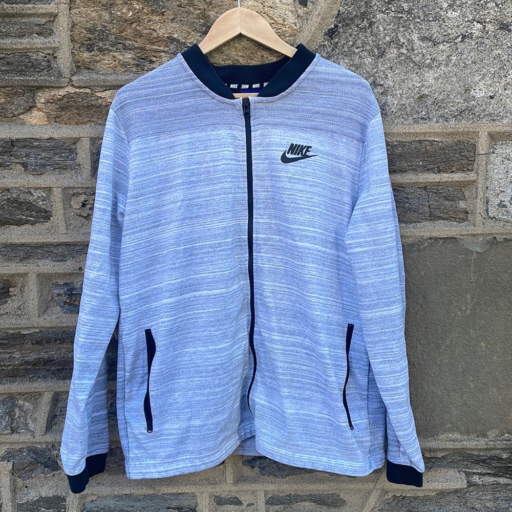 Nike Men's Advance 15 Knit Full-Zip Jacket White Style #837008-100 - Size XL